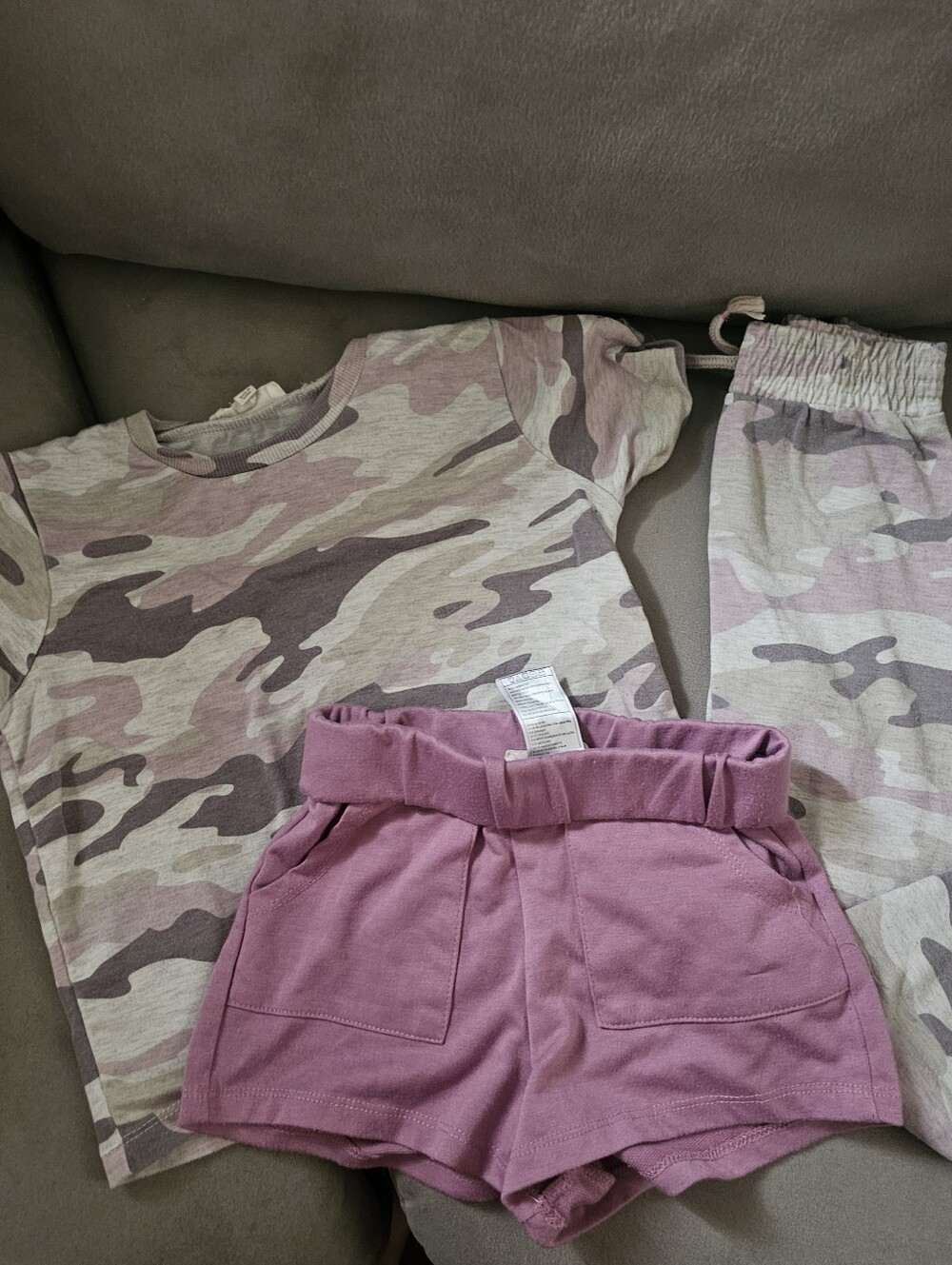 Jessica Simpson Pink Camo Kids Matching 3 Pc Set - Picture 11 of 13